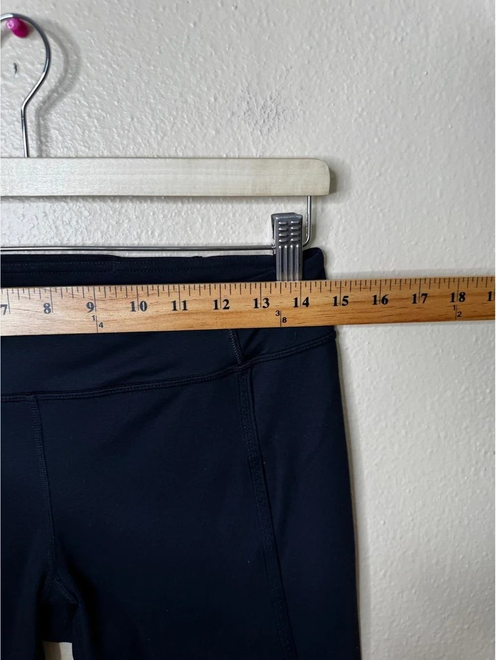 Lululemon Black Ruched Crop Leggings Capri High Rise Yoga Pants Size 8